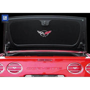 Trunk-Decklid-Lid-Liner-W/Silver-C5-Cross-Flags-Logo---201583-Corvette-Store-Online