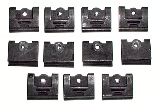 Convertible-Lower-Windshield-Reveal-Molding-Clip-Set-W/Screws-204527-Corvette-Store-Online