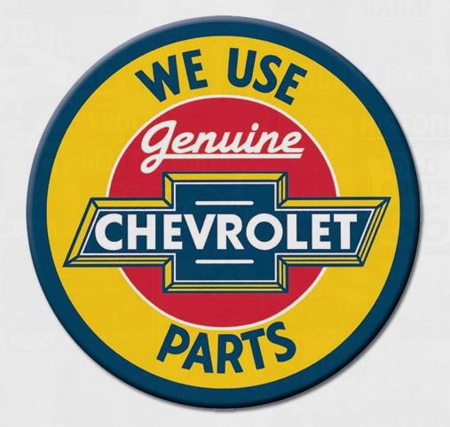 1953-2023 Corvette We Use Genuine Chevrolet Parts Round Magnet - CA-204999-Corvette-Store-Online