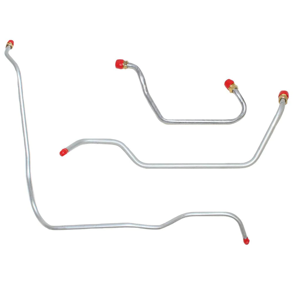 Cross-Fire-Fuel-Injection-Feed-Lines-3pc-Set---57L/350CID---Mild-Steel-209244-Corvette-Store-Online