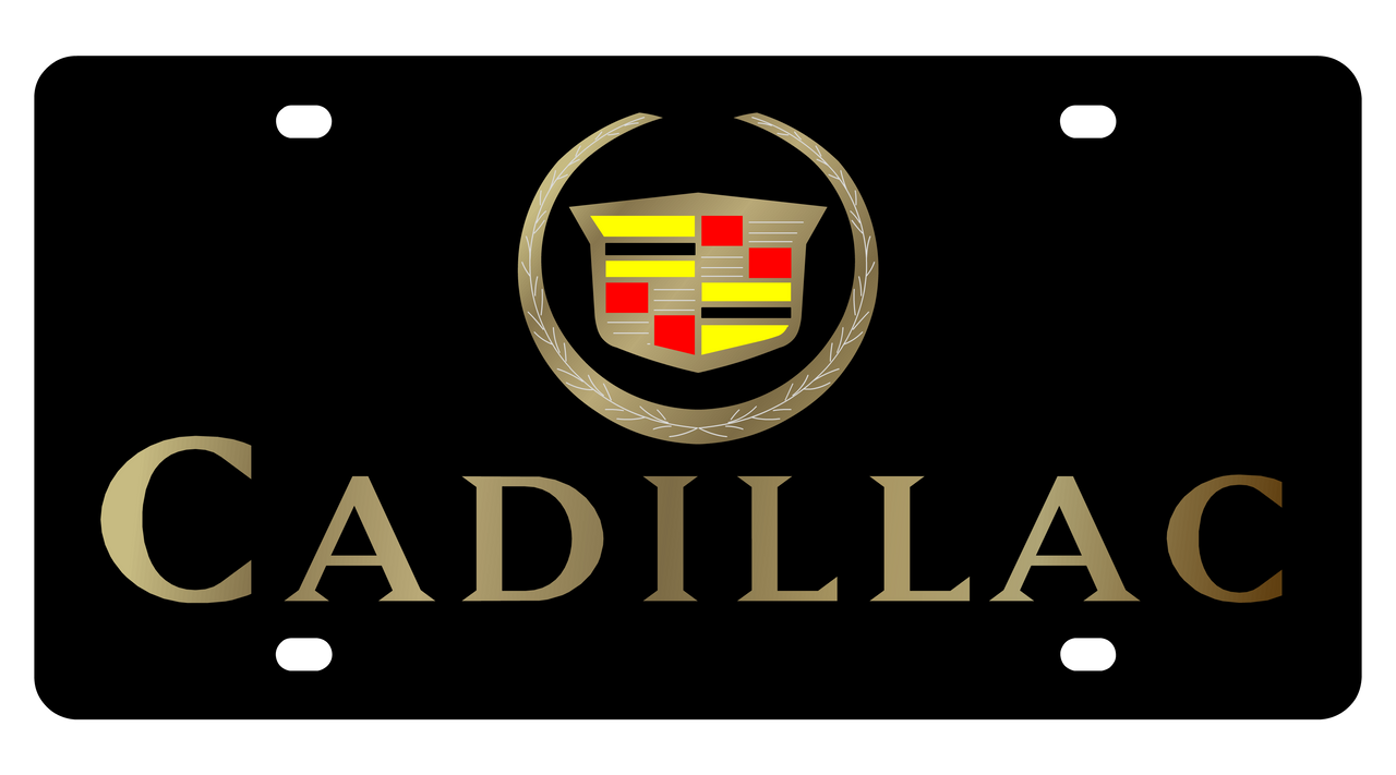 Cadillac Acrylic License Plate