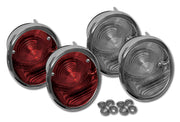 1963-1966 Corvette Tail Lights W/Backup Lights 4 Piece Set - Replacement - CA-57920-Corvette-Store-Online