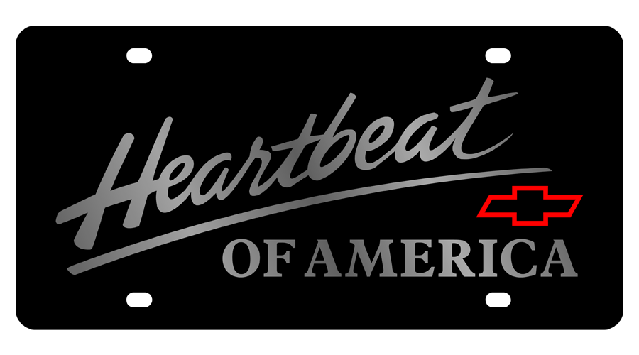 Chevrolet Heartbeat of America Acrylic License Plate