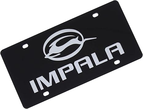 Chevrolet Impala Acrylic License Plate