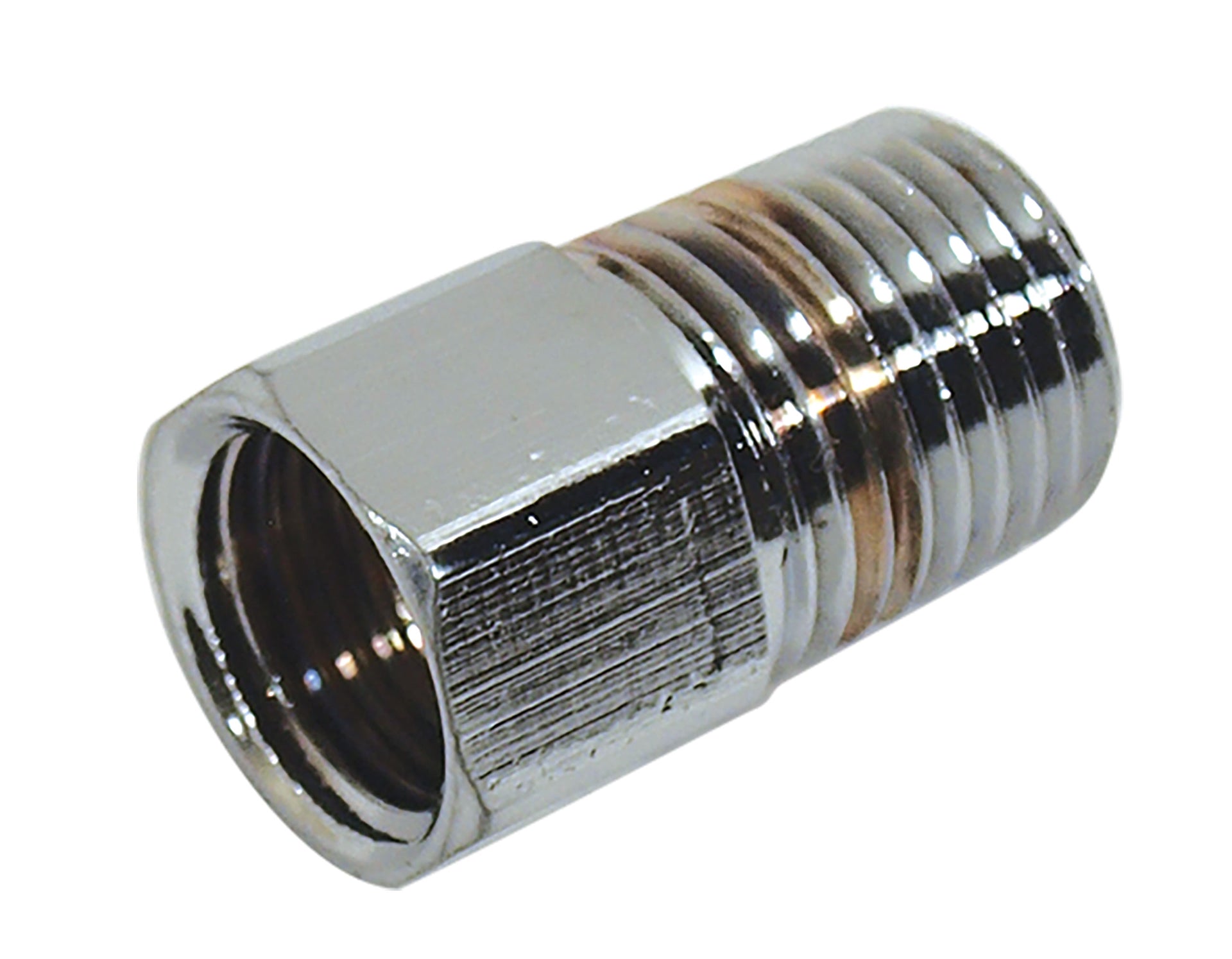 1963-1965 Corvette Fuel Line Fitting. Chrome - CA-23174-Corvette-Store-Online