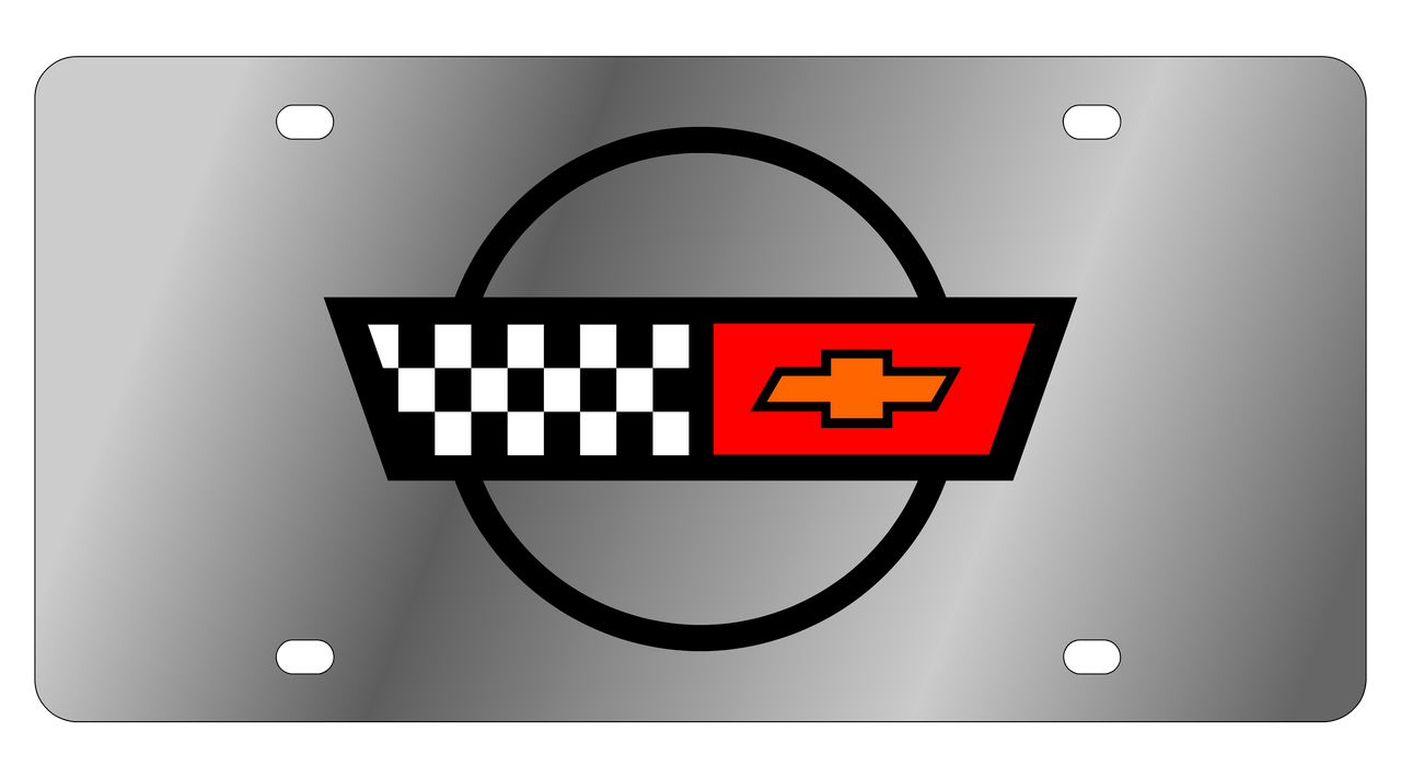 Chevrolet Corvette C4 Acrylic License Plate