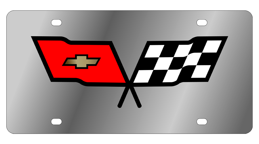 Chevrolet Corvette C3 Acrylic License Plate