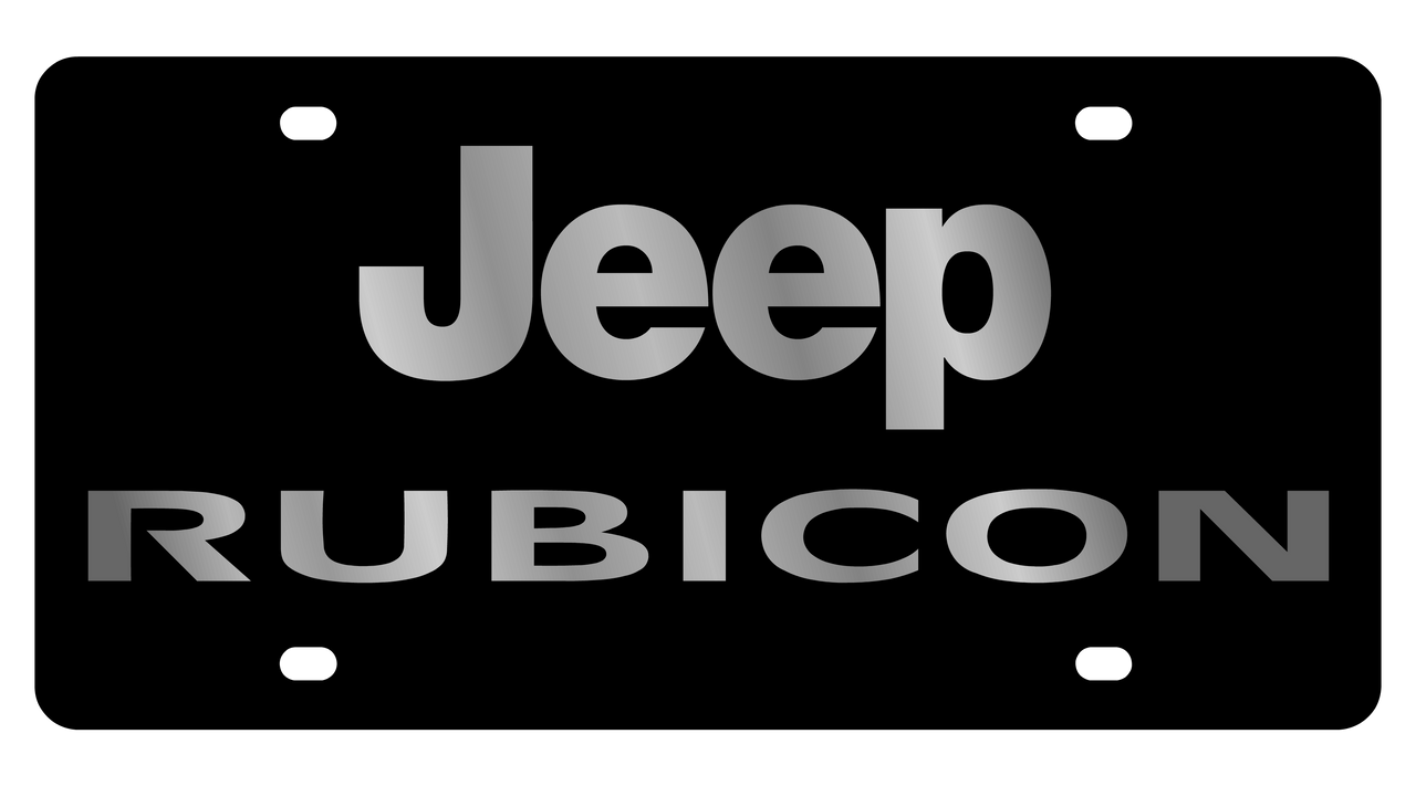 Jeep Rubicon Acrylic License Plate