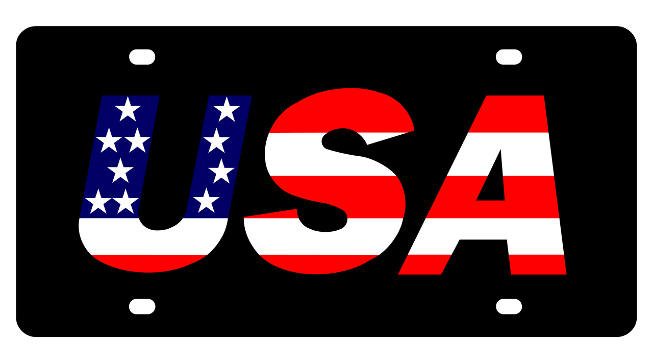 USA Acrylic License Plate