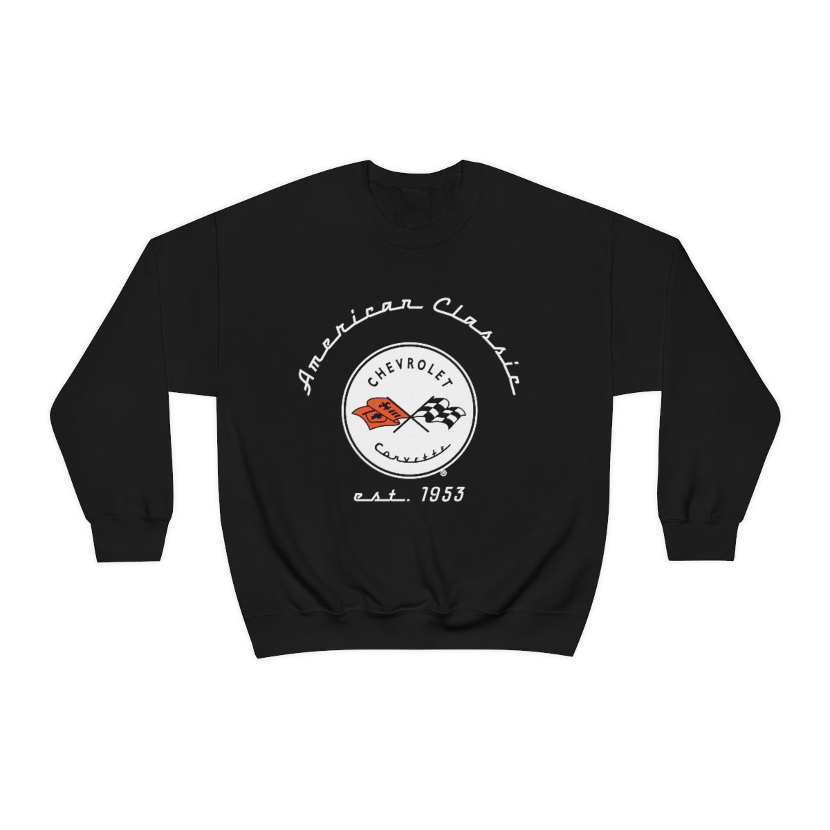 C1 Corvette Crew Neck Long Sleeve Heavy Duty Sweatshirt