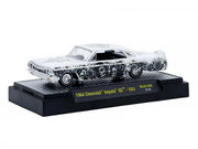 1964 Chevrolet Impala SS "Dia De Los Muertos" White with Graphics Limited Edition to 10560 pieces Worldwide 1/64 Diecast Model Car