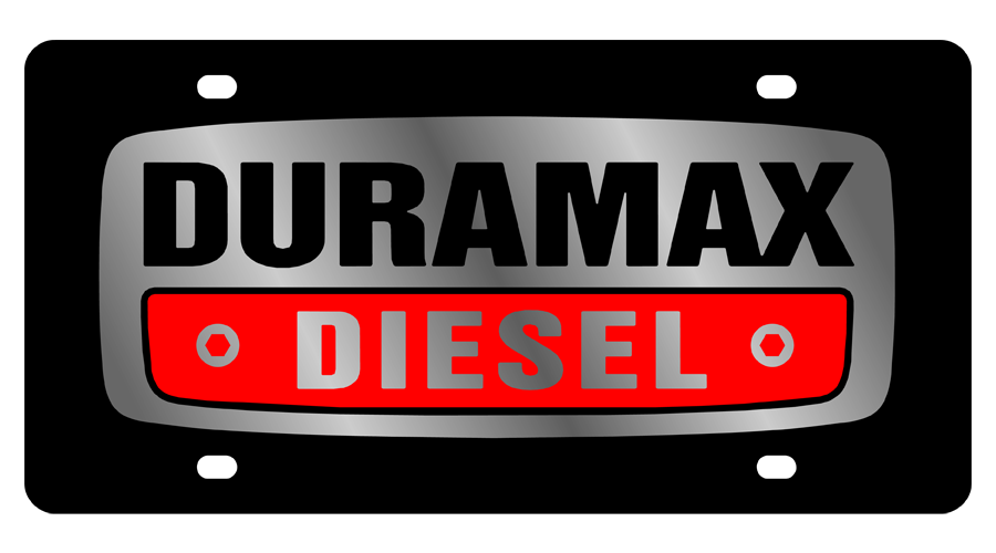 Chevrolet Duramax Diesel Carbon Steel License Plate