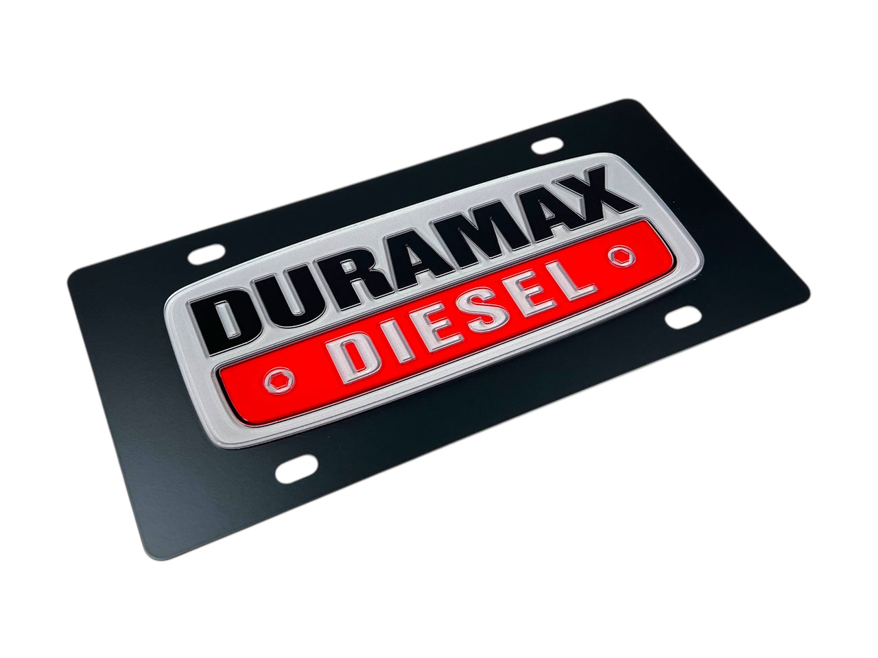 Chevrolet Duramax Diesel Carbon Steel License Plate