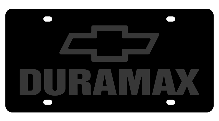 Chevrolet Duramax Carbon Steel License Plate