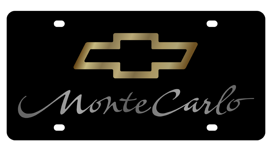 Chevrolet Monte Carlo Carbon Steel License Plate