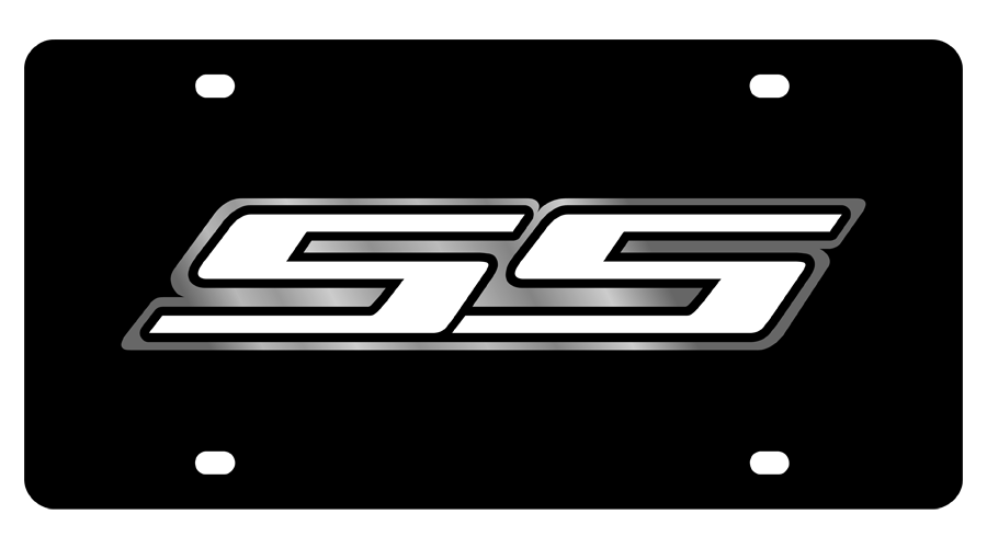 Chevrolet SS Badge Carbon Steel License Plate