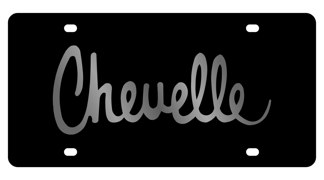 Chevrolet Retro Chevelle Carbon Steel License Plate
