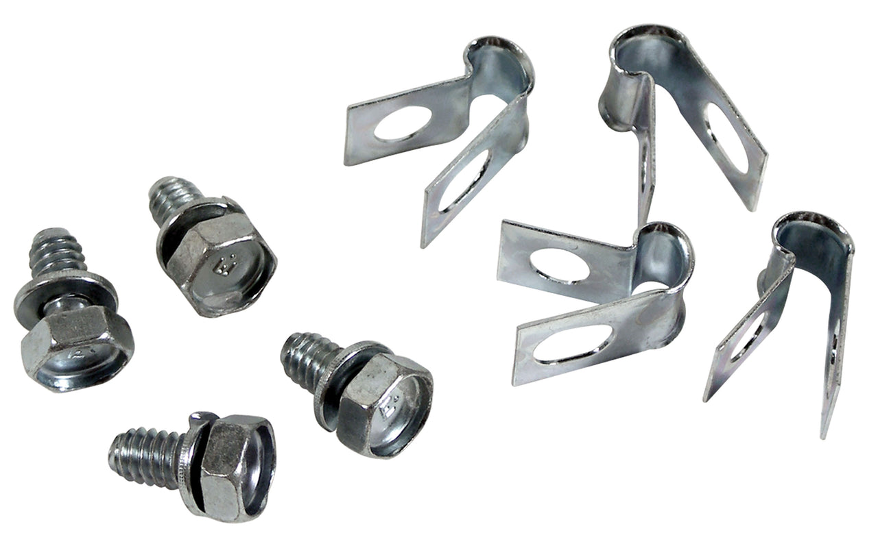 1963-1975 Corvette Decklid Release Cable Mechanism Clamp & Bolt Set. - CA-34035-Corvette-Store-Online