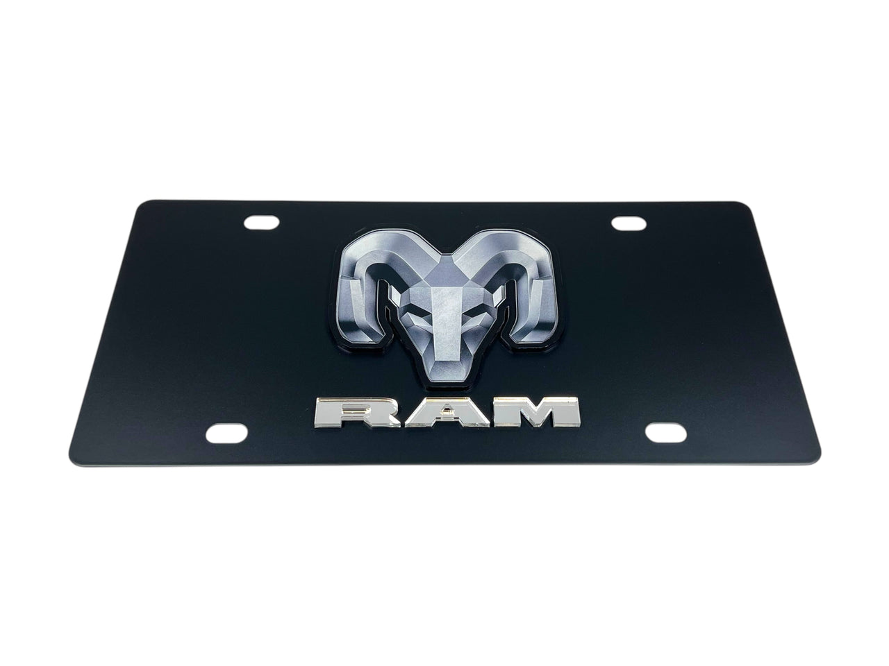 Ram Carbon Steel License Plate