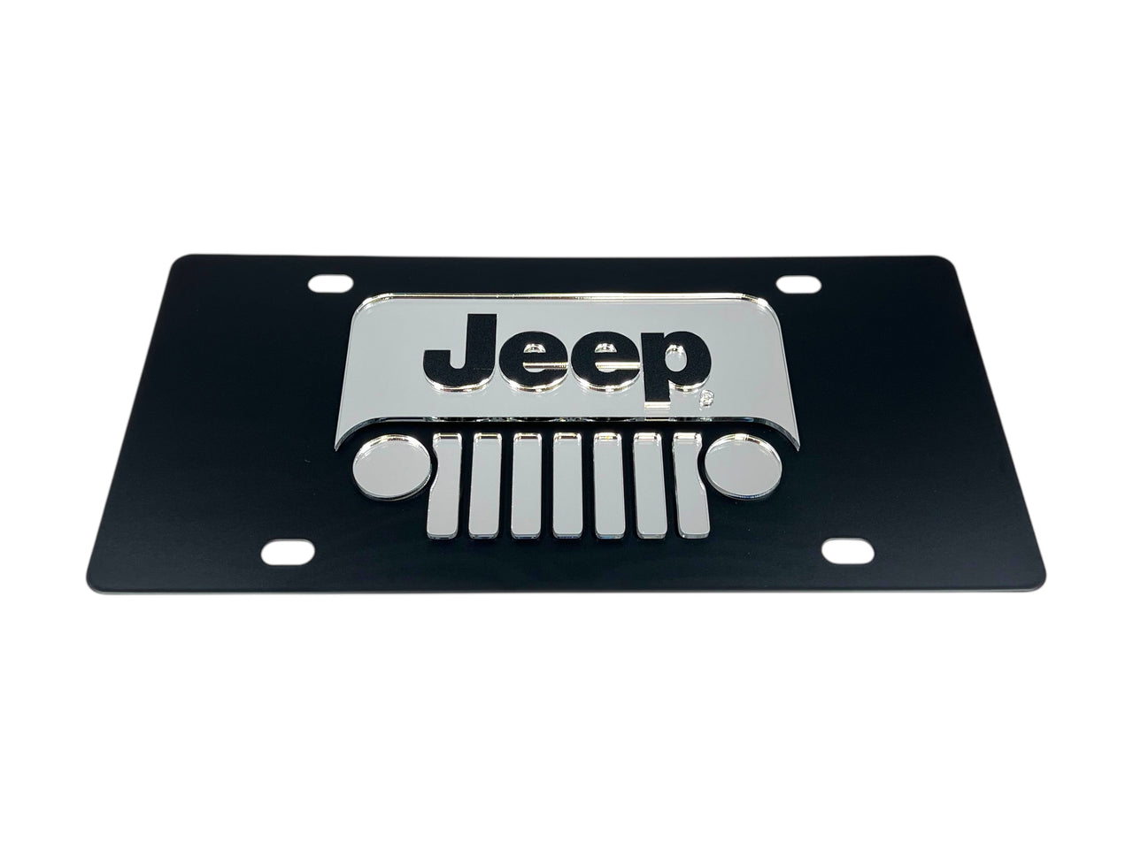 Jeep Grill Carbon Steel License Plate