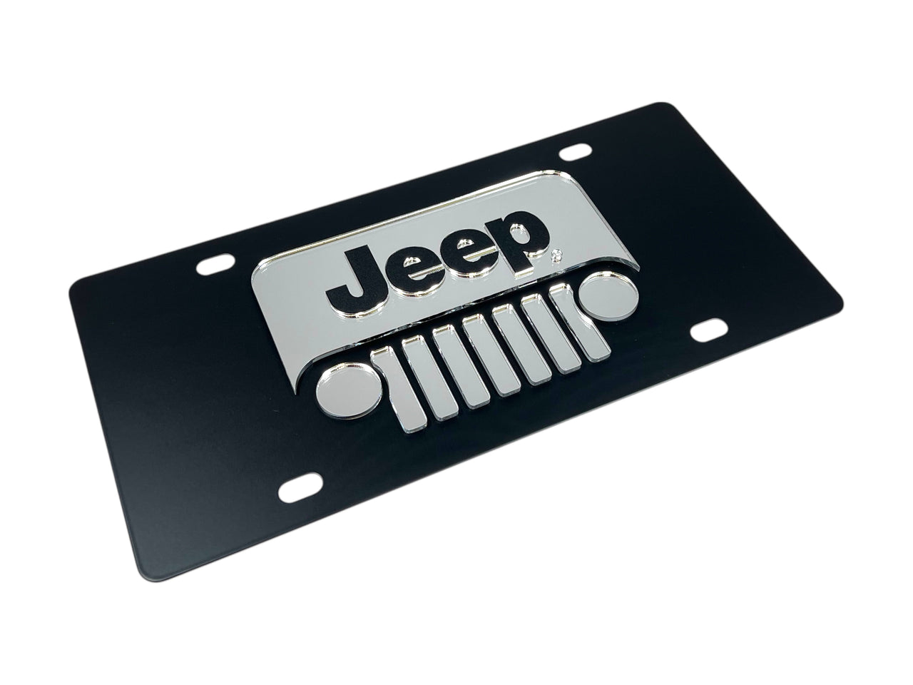 Jeep Grill Carbon Steel License Plate
