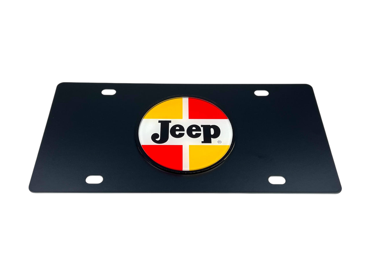1963-1970 Jeep Classic Logo Carbon Steel License Plate