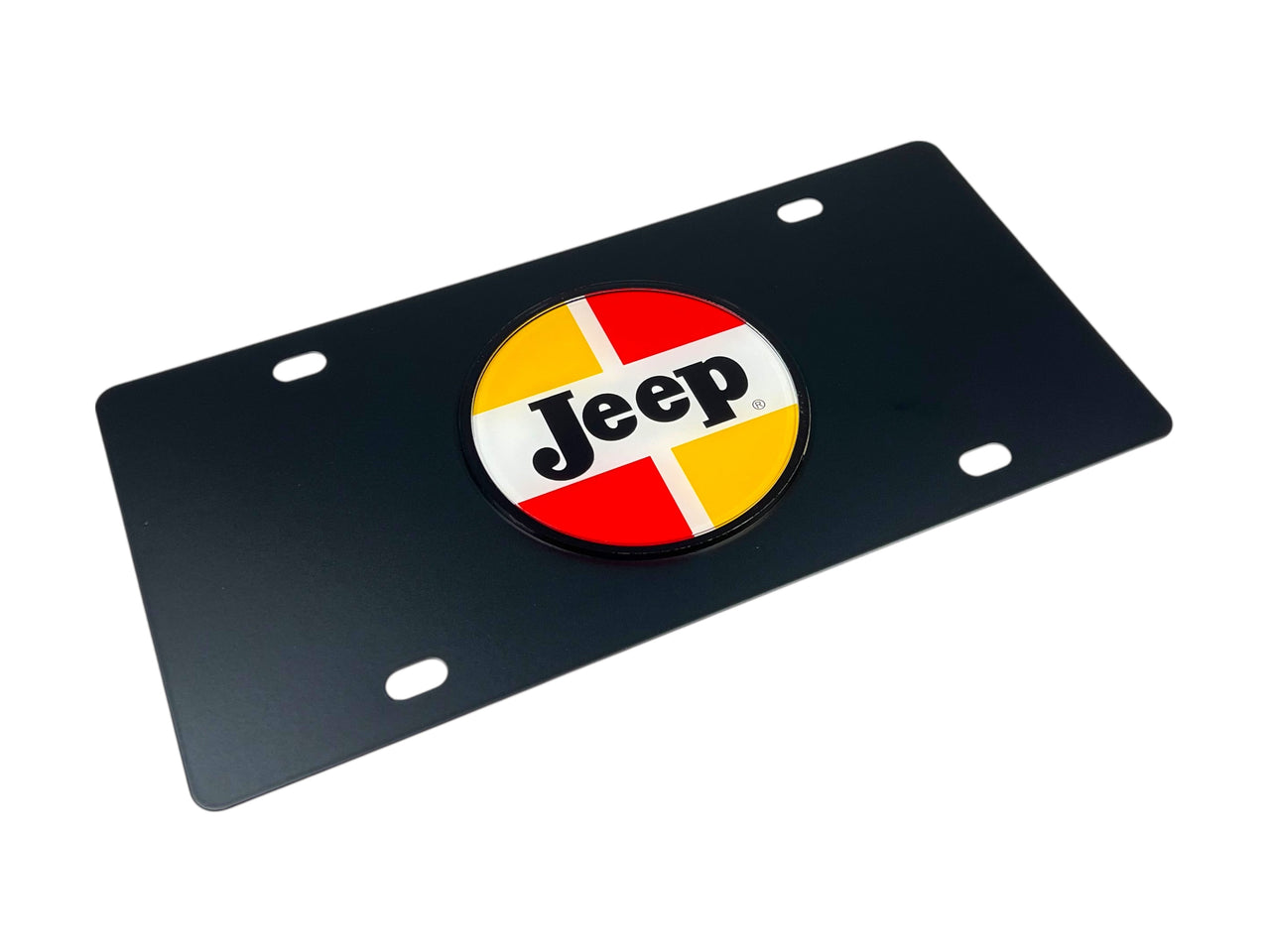1963-1970 Jeep Classic Logo Carbon Steel License Plate