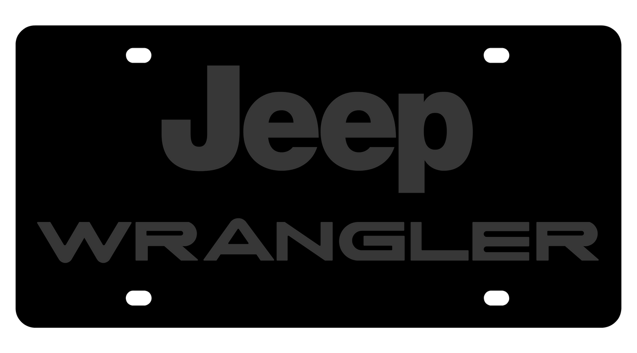 Jeep Wrangler Carbon Steel License Plate