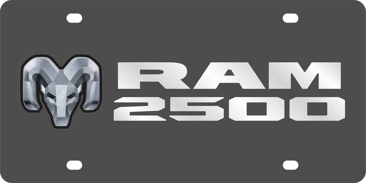 Dodge Ram 2500 Carbon Steel License Plate