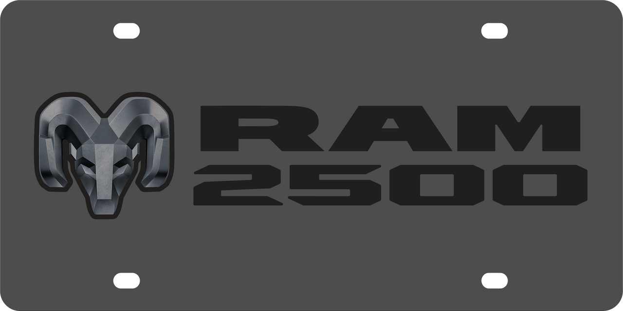 Dodge Ram 2500 Carbon Steel License Plate