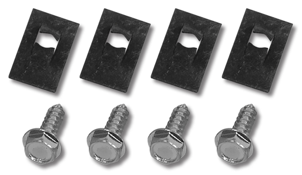 1963-1967 Corvette Power Window Conduit Screw & Nut Set. - CA-34683-Corvette-Store-Online