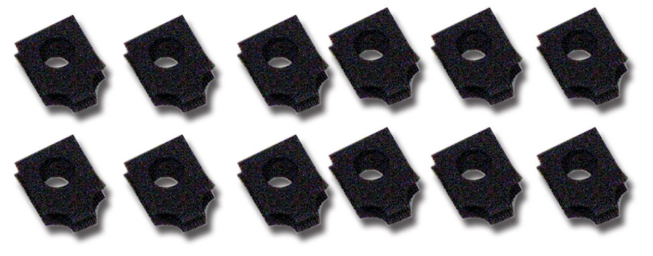 1963-1967 Corvette Rocker Panel Support U-Nuts. 12 Piece Set - CA-34701-Corvette-Store-Online
