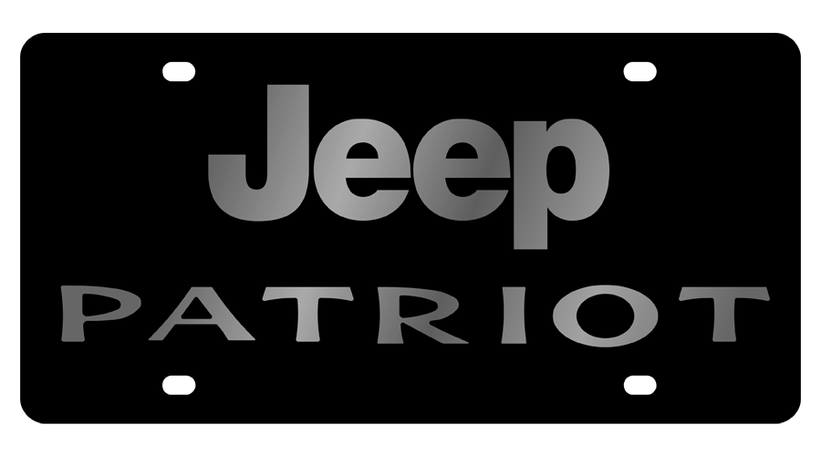 Jeep Patriot Carbon Steel License Plate