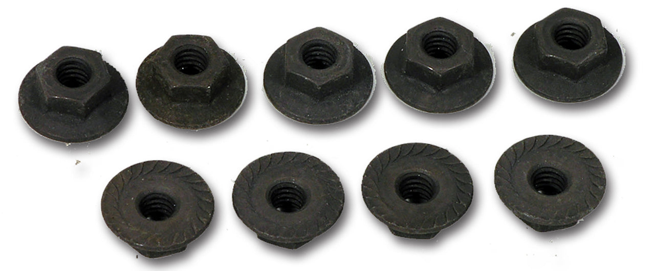 1963-1967 Corvette Outer Heater Box Cover Nuts. W/Air Conditioning 9 Piece - CA-35052-Corvette-Store-Online