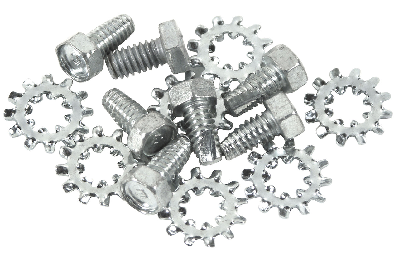 1963-1967 Corvette Antenna Ground Strap Screw & Lockwasher Set. - CA-35173-Corvette-Store-Online