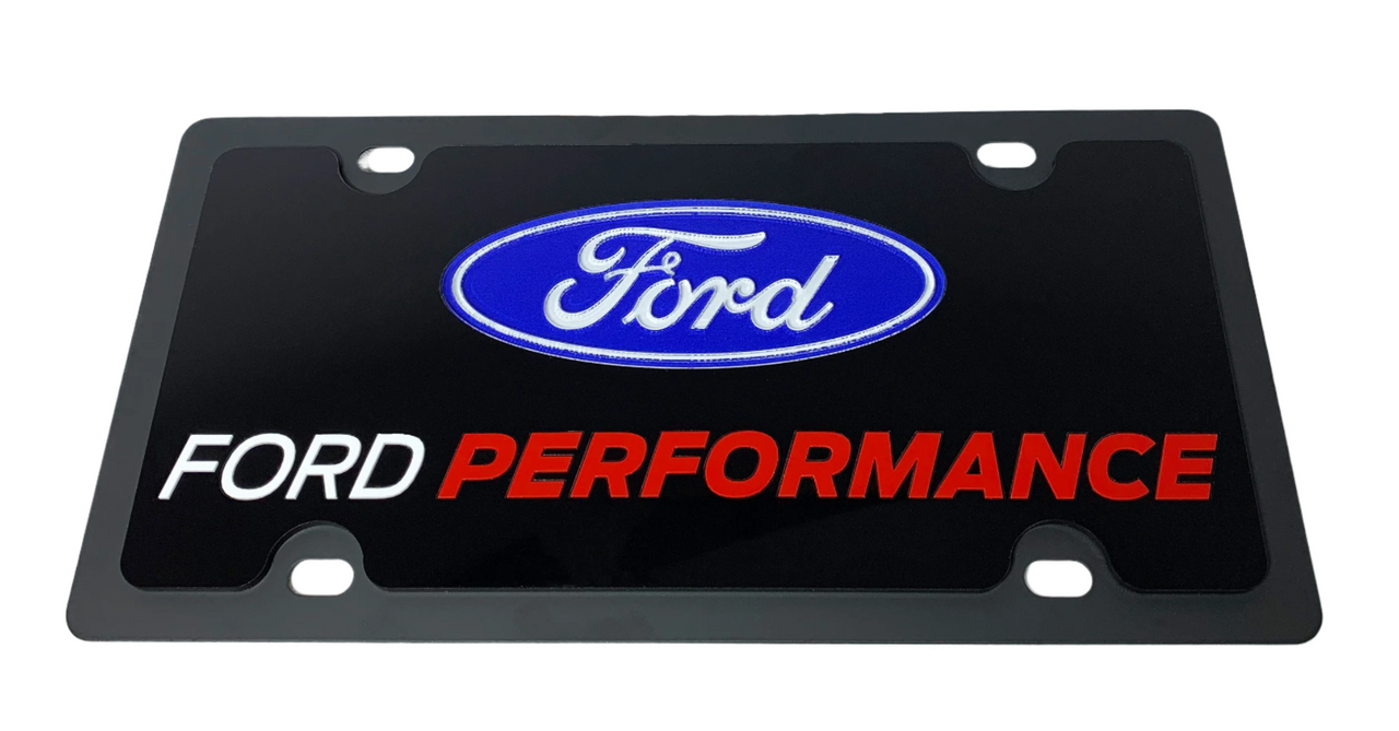 Ford Performance Carbon Steel License Plate