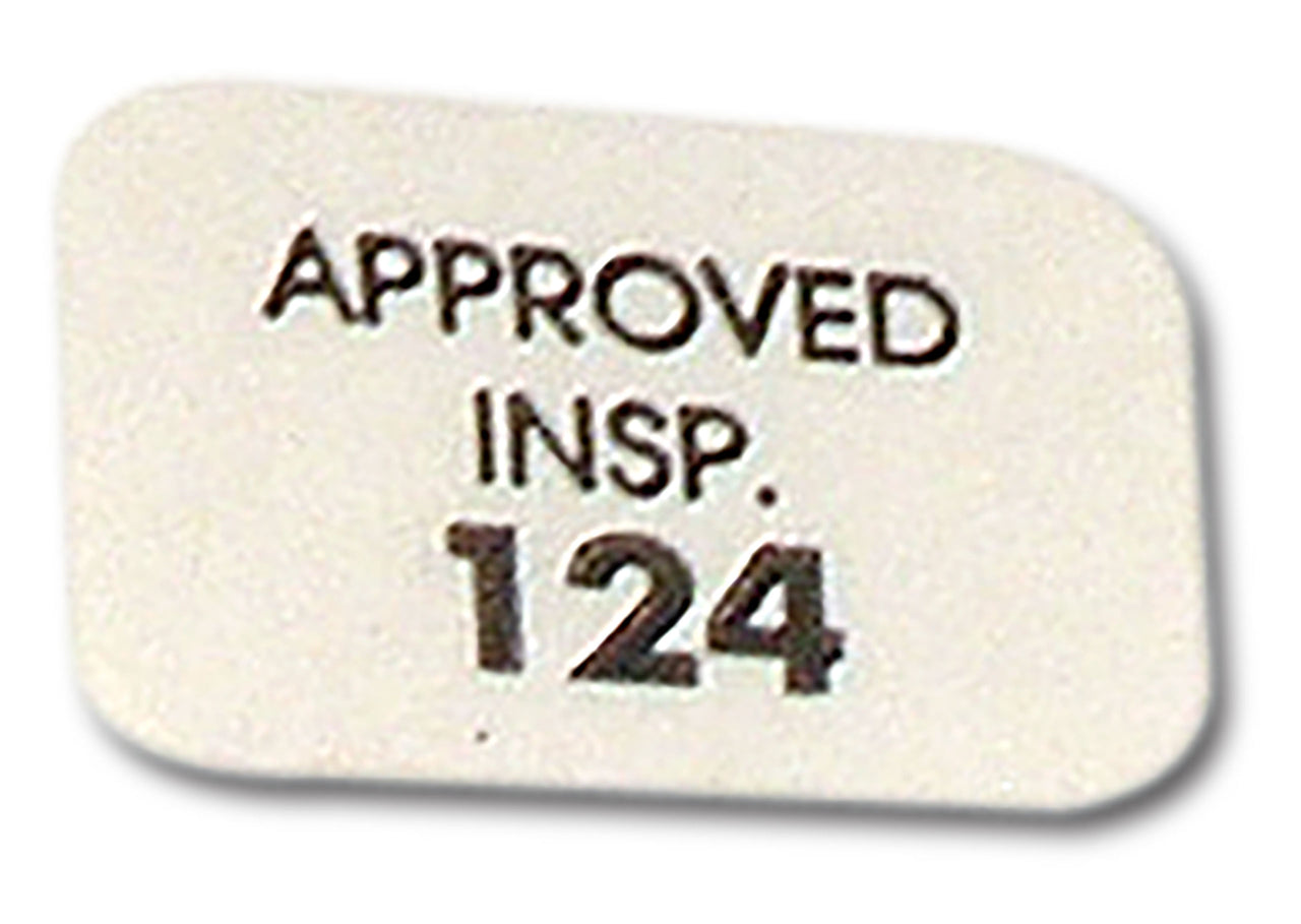 1956-1962 Corvette Heater Core Housing Inspection. Approval Decal - CA-35381-Corvette-Store-Online