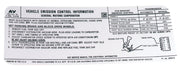 1971-1971 Corvette Decal. Emission 454/365 Horsepower - CA-36404-Corvette-Store-Online