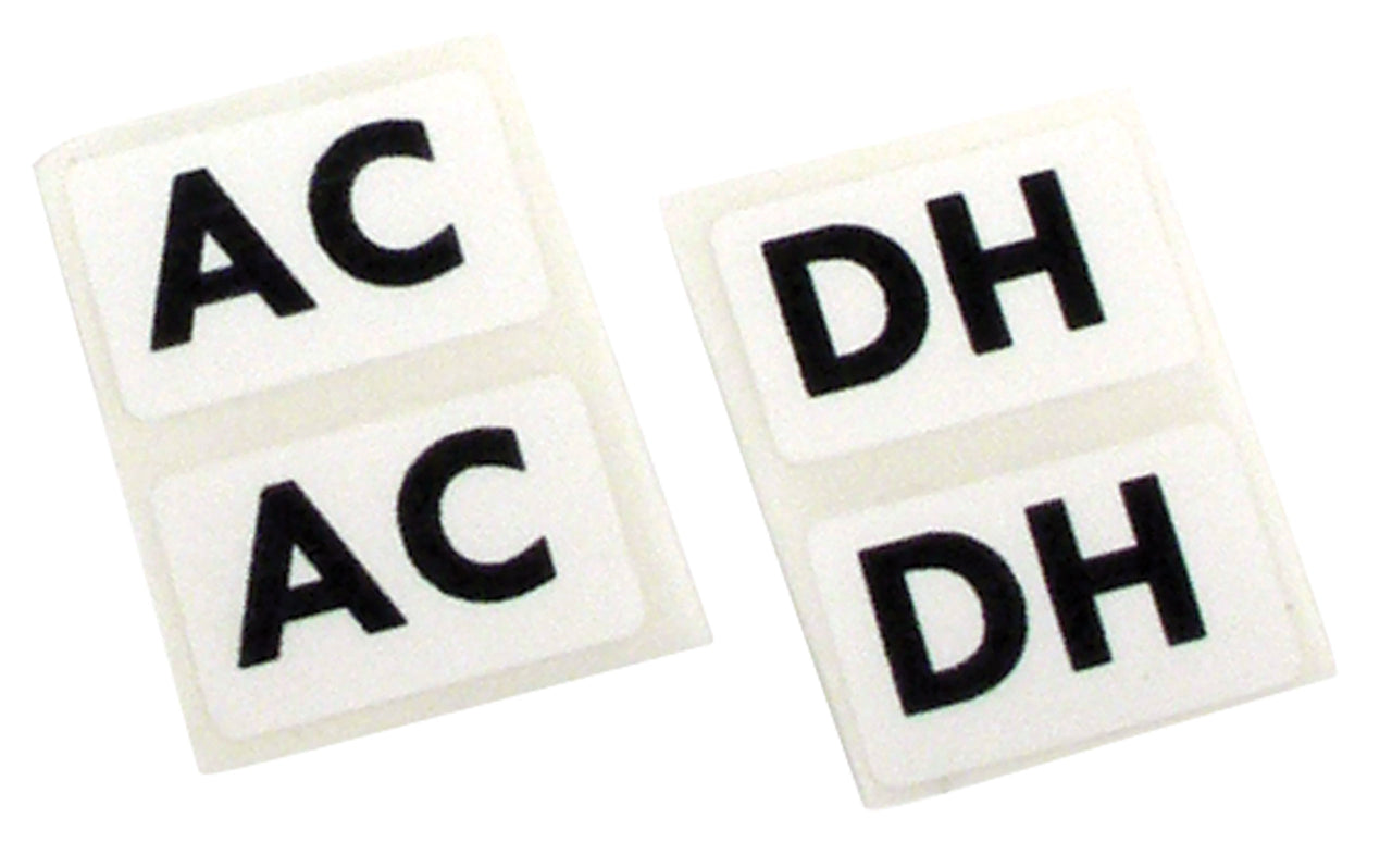 1970-1971 Corvette Labels. Shock Heavy Duty Suspension 4 Piece Set - CA-36463-Corvette-Store-Online