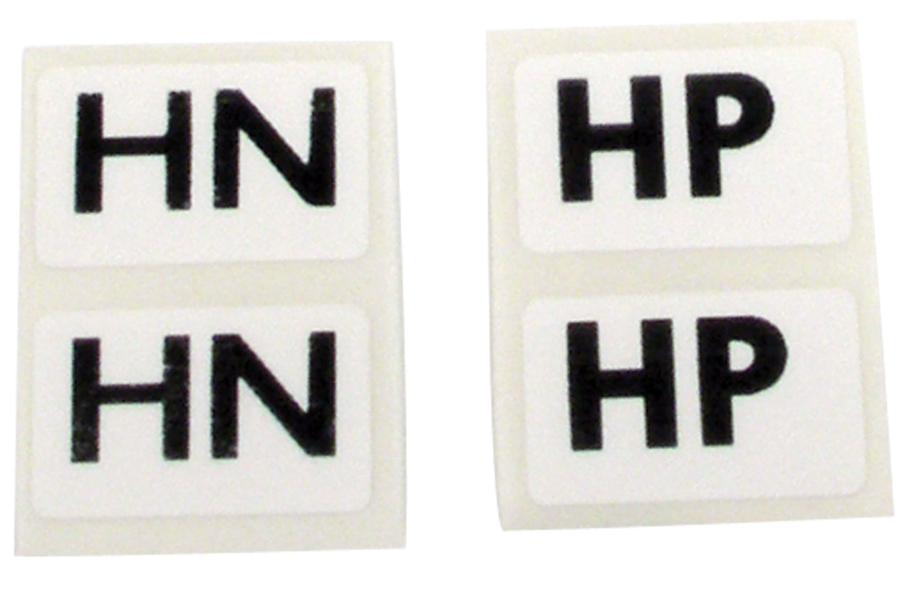 1975-1975 Corvette Labels. Shock Standard Suspension 4 Piece Set - CA-36467-Corvette-Store-Online