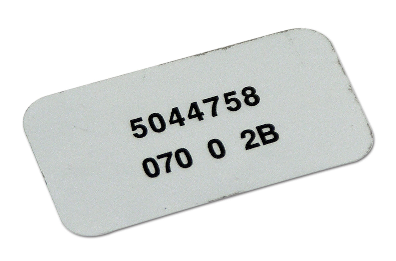 1970-1970 Corvette Label. Windshield Wiper Motor - CA-36503-Corvette-Store-Online