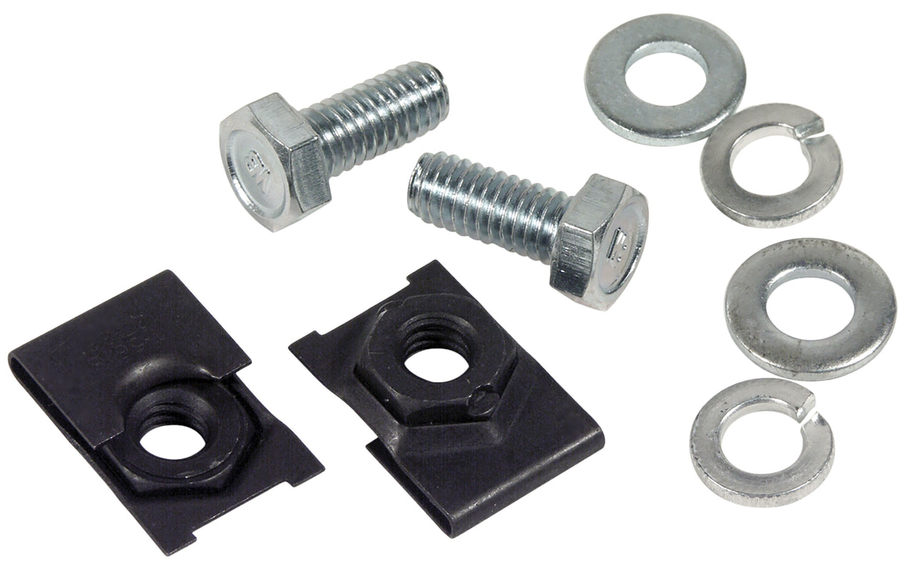 1966-1967 Corvette Fan Shroud Extension Bolt & Nut Kit. W/Air Conditioning 8 Piece - CA-37005-Corvette-Store-Online