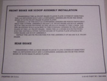 1963-1963 Corvette Instructions. Brake Z06- Glove Box - CA-37042-Corvette-Store-Online