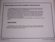 1963-1963 Corvette Instructions. Brake Z06- Glove Box - CA-37042-Corvette-Store-Online