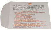 1963-1964 Corvette Envelope. Warranty Book - CA-37044-Corvette-Store-Online