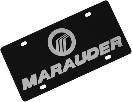 Lincoln Mercury Marauder Carbon Steel License Plate