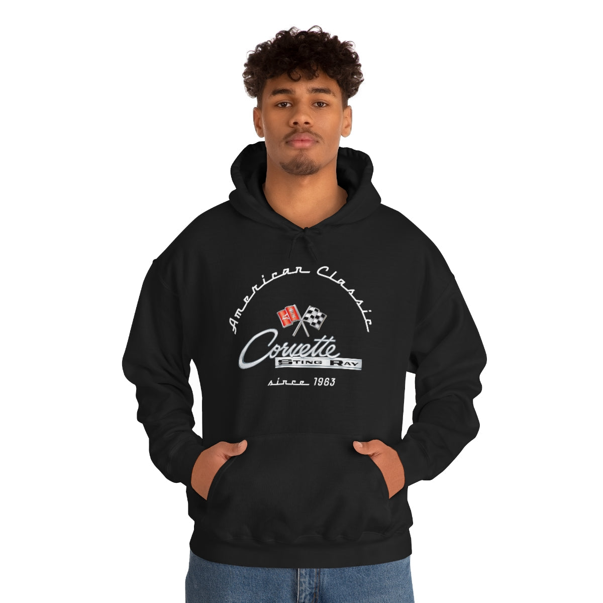 C2 Corvette Stingray Heavy Blend Hooded Sweatshirt