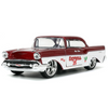 41-ford-pickup-truck-and-57-chevy-bel-air-with-santa-figure-1-32-diecast-model-cars