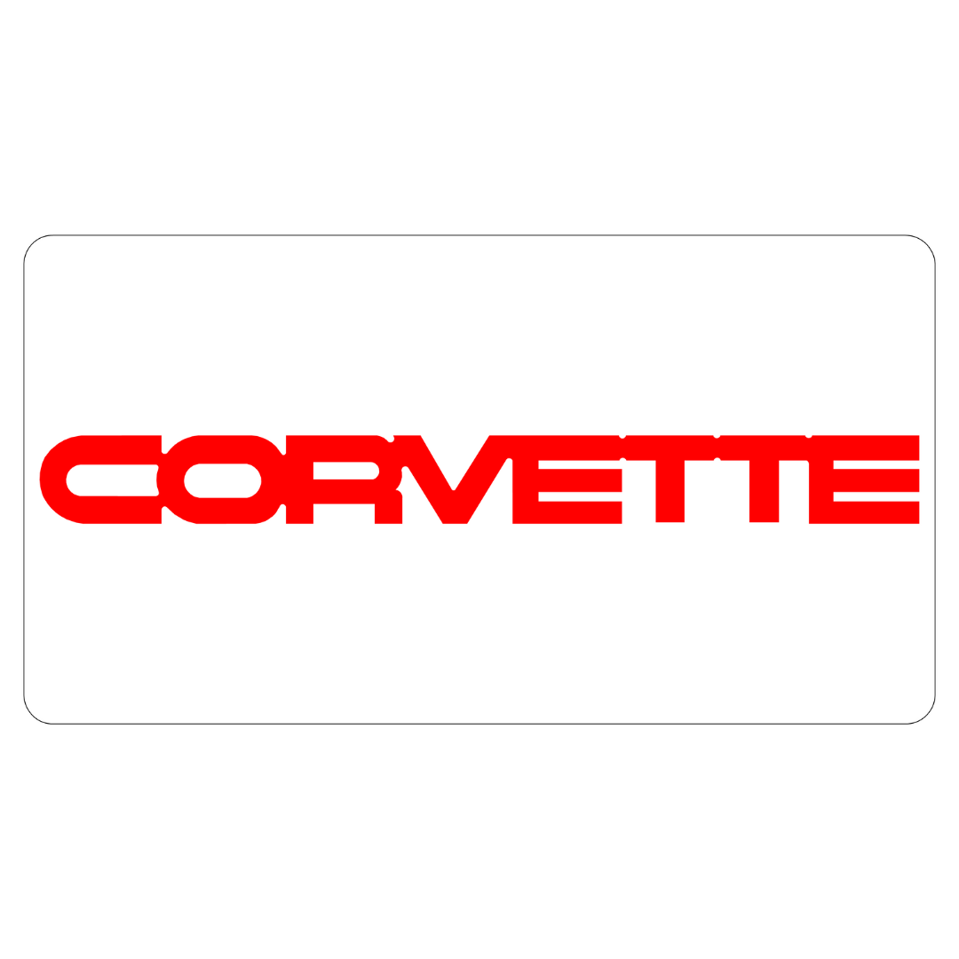 1984-1990 Chevrolet Corvette C4 Rear Letters