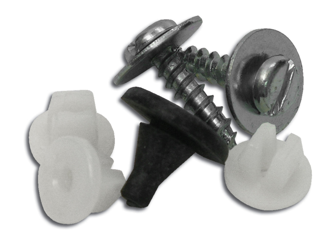 1963-1965 Corvette Front License Plate Screw, Nut & Bumper Set. - CA-42110-Corvette-Store-Online